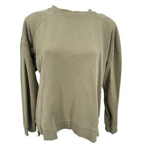 Able Cotton Sweatshirt Sustainable Women's SZ XL Green Athleisure Athletic Relax